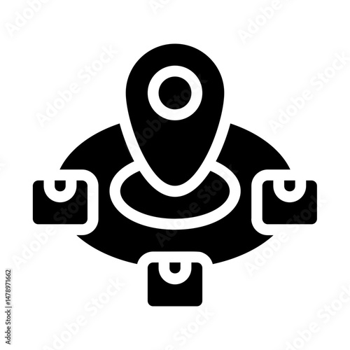 Brand positioning Solid Icon