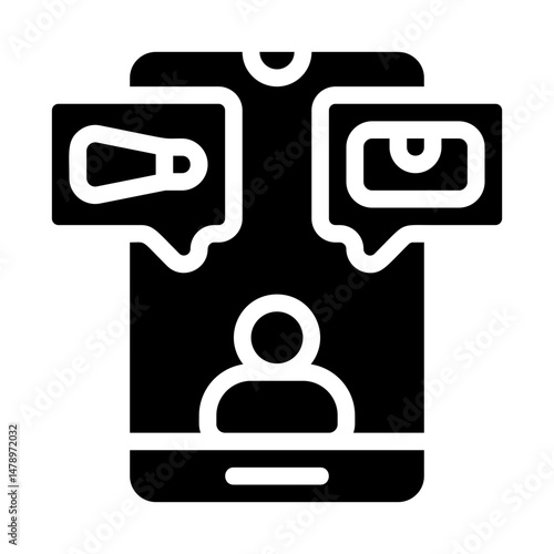 Influencer marketing Solid Icon