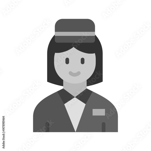 Bellhop icon vector image. Suitable for mobile apps, web apps and print media.