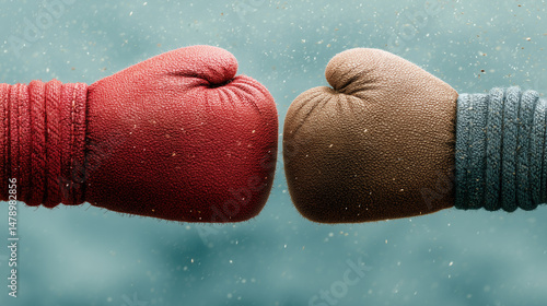 Boxing Gloves Showdown: Two...