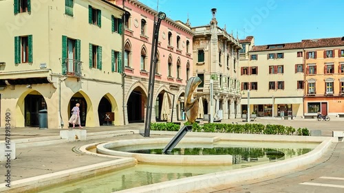 Piazza Erminio Ferretto in Mestre, Venice, Italy
