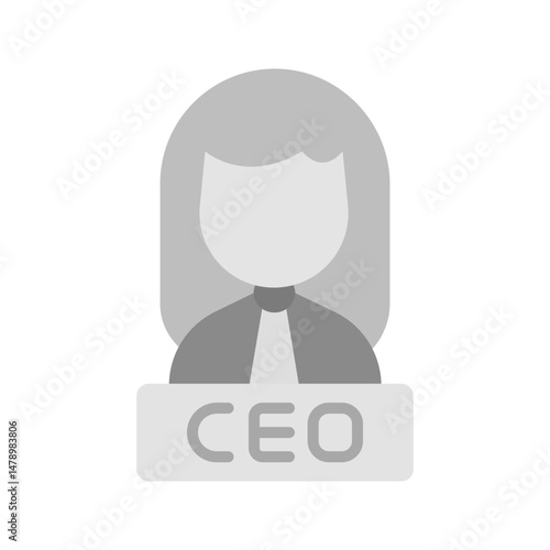 Chief Execuive Officer icon vector image. Suitable for mobile apps, web apps and print media.