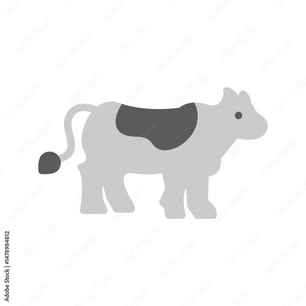 Fototapeta premium Cow icon vector image. Suitable for mobile apps, web apps and print media.