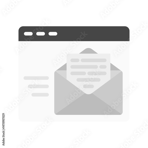 Email Documents icon vector image. Suitable for mobile apps, web apps and print media.
