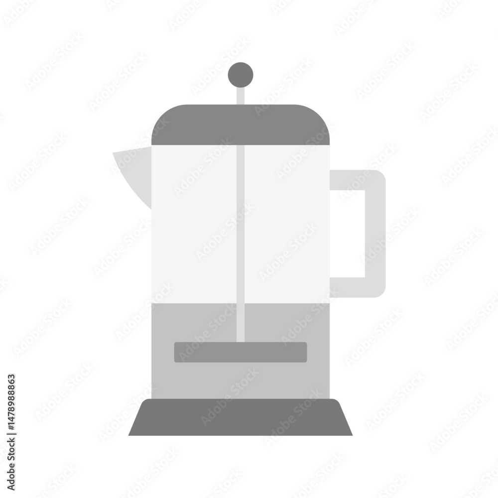 Obraz premium French Press icon vector image. Suitable for mobile apps, web apps and print media.