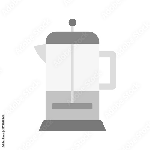 French Press icon vector image. Suitable for mobile apps, web apps and print media.