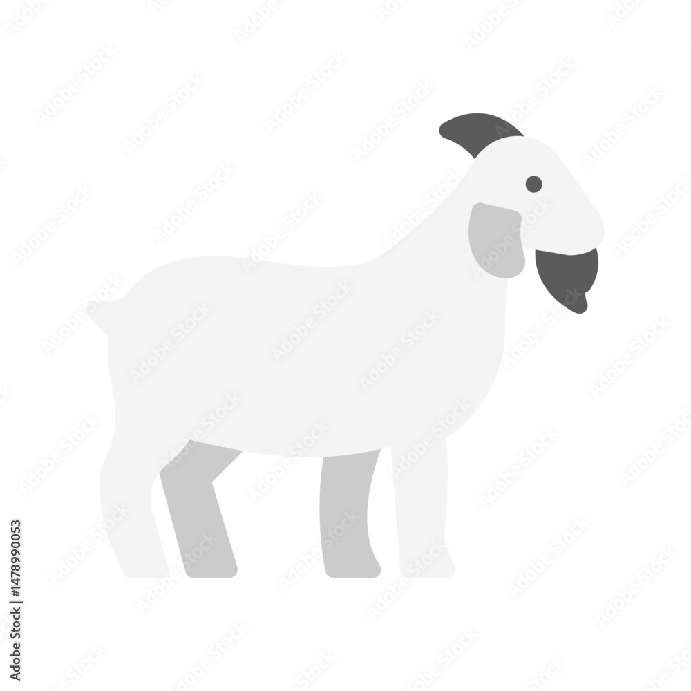 Fototapeta premium Goat icon vector image. Suitable for mobile apps, web apps and print media.