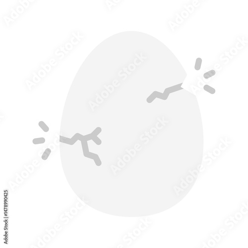 Hatched Egg icon vector image. Suitable for mobile apps, web apps and print media.
