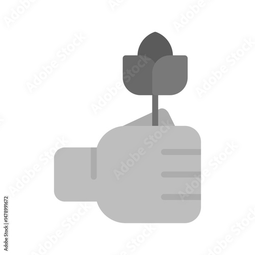 Holding Plants icon vector image. Suitable for mobile apps, web apps and print media.