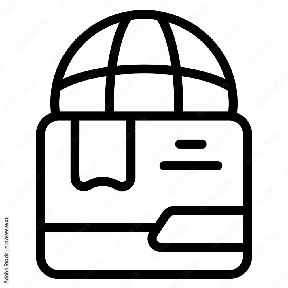 Fototapeta premium Export Line Icon