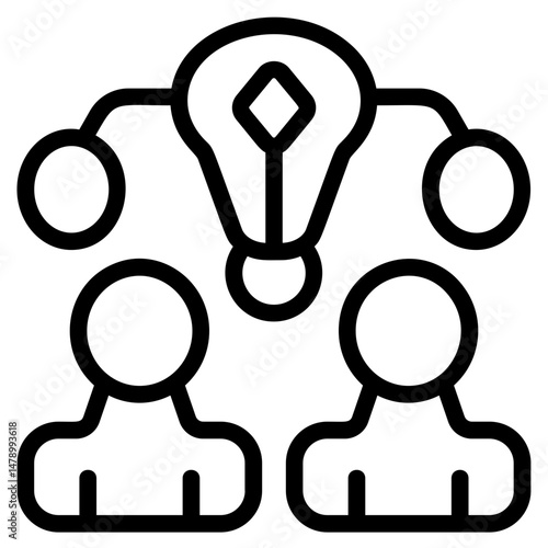 Partnership Idea Line Icon