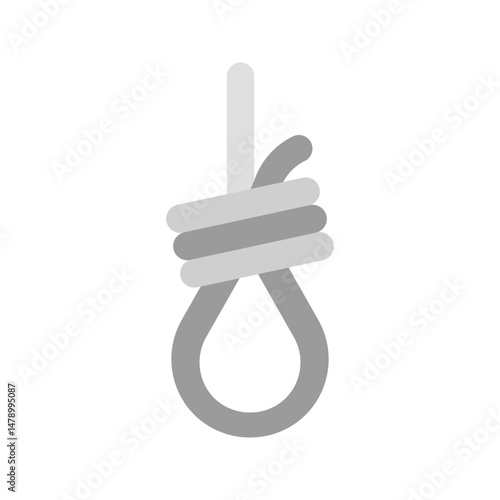 Noose icon vector image. Suitable for mobile apps, web apps and print media.