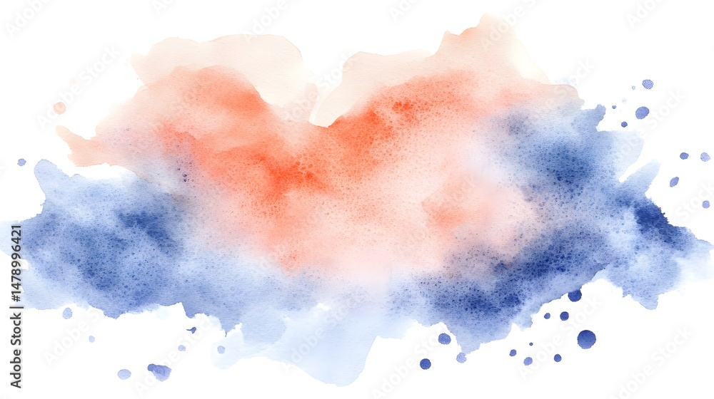 Fototapeta premium Abstract watercolor splash design with soft colors.