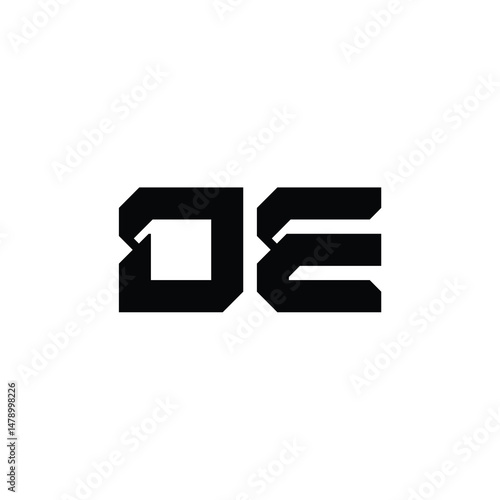 OE monogram logo design letter text name symbol monochrome logotype alphabet character simple logo