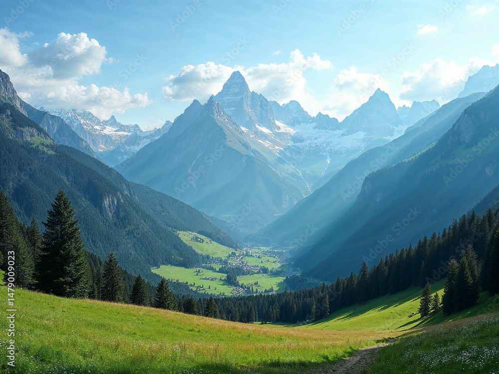 Fototapeta premium mountain landscape in summer