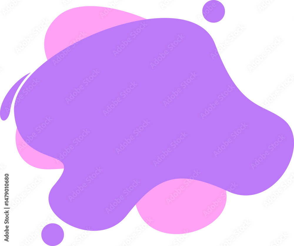 Obraz premium Blob Shape Text Box Element