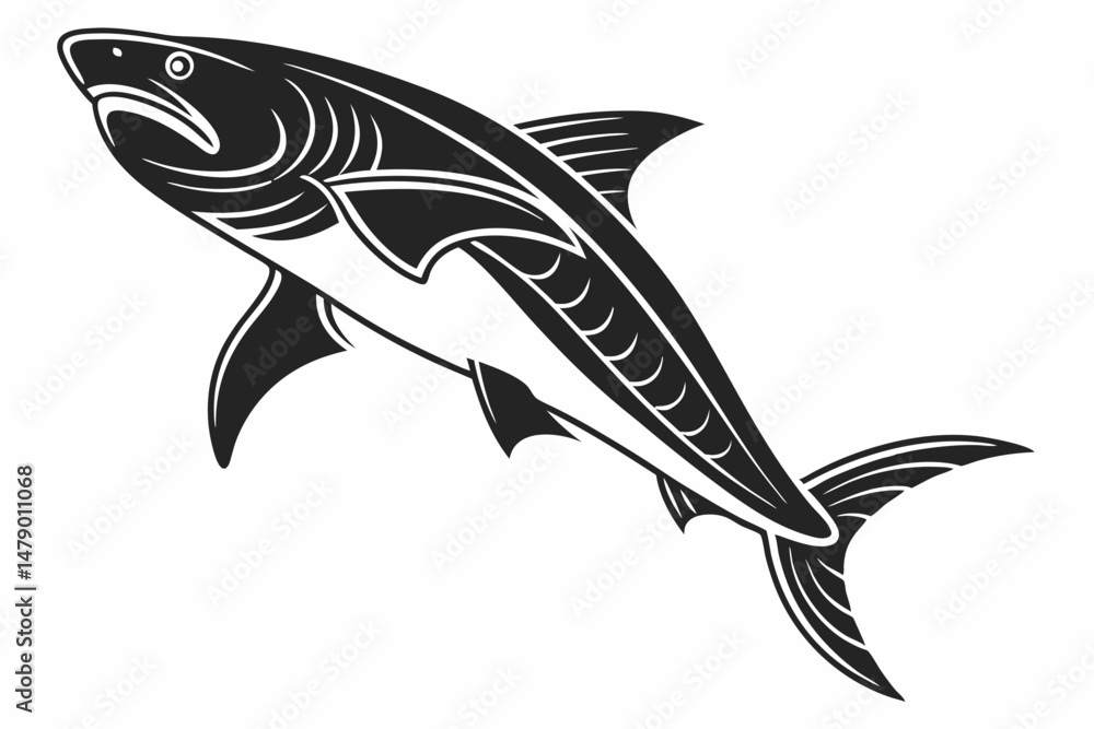 fish sihouette black vector fish sihouette black vector