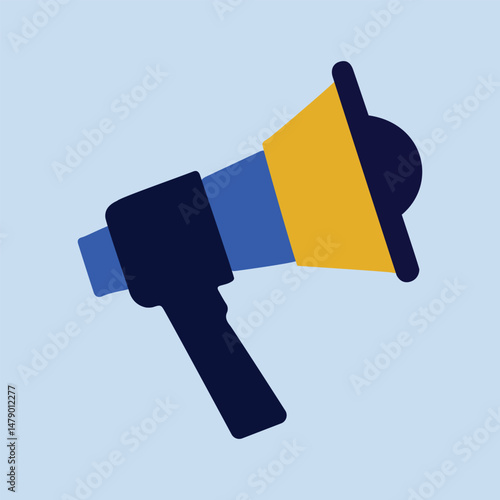 Megaphone Icon Amplifying Voices Vector Illustration.