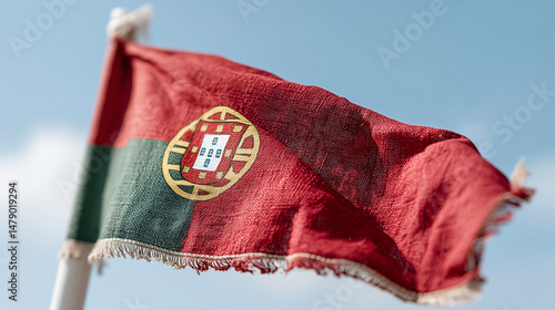 Portuguese Flag in Gentle B...