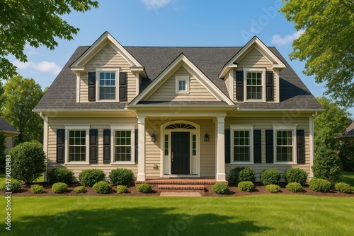 Charming suburban family home exterior.
