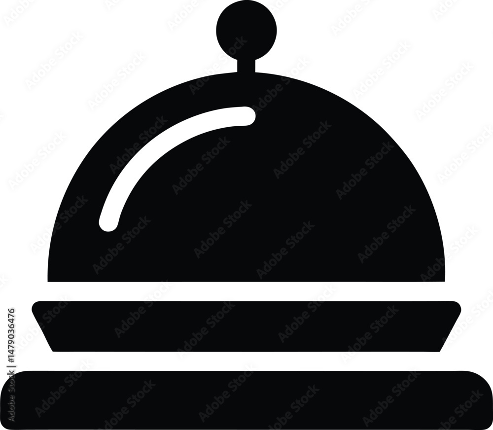 Obraz premium restaurant cloche icon