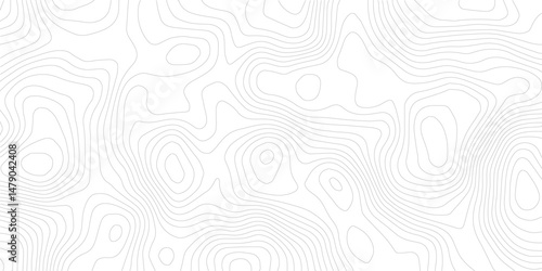 Lines Topographic contour lines map seamless pattern. Geographic mountain relief. Abstract lines background. Contour maps. Topo contour map design.