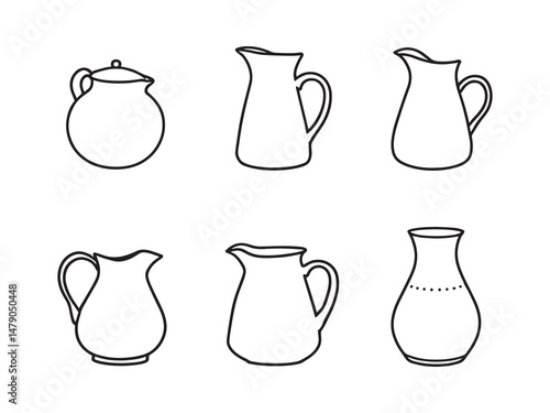 Simple Pitcher Icon Vector Pack