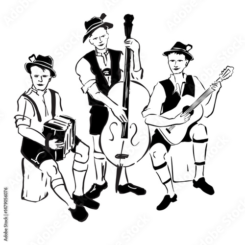Trachtenmusik, Musiker in Bayern