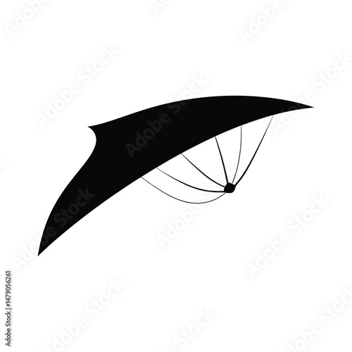 Hang Glider Silhouette Clipart