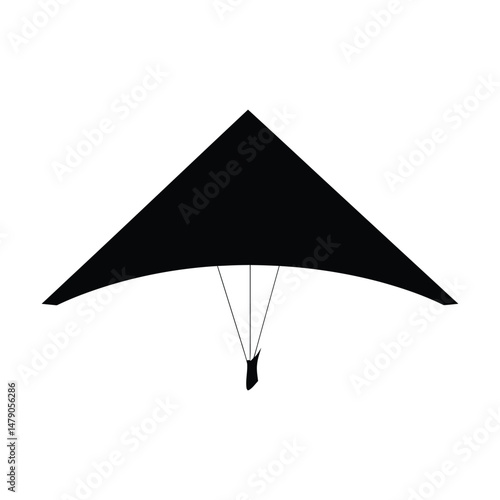 Hang Glider Silhouette Clipart