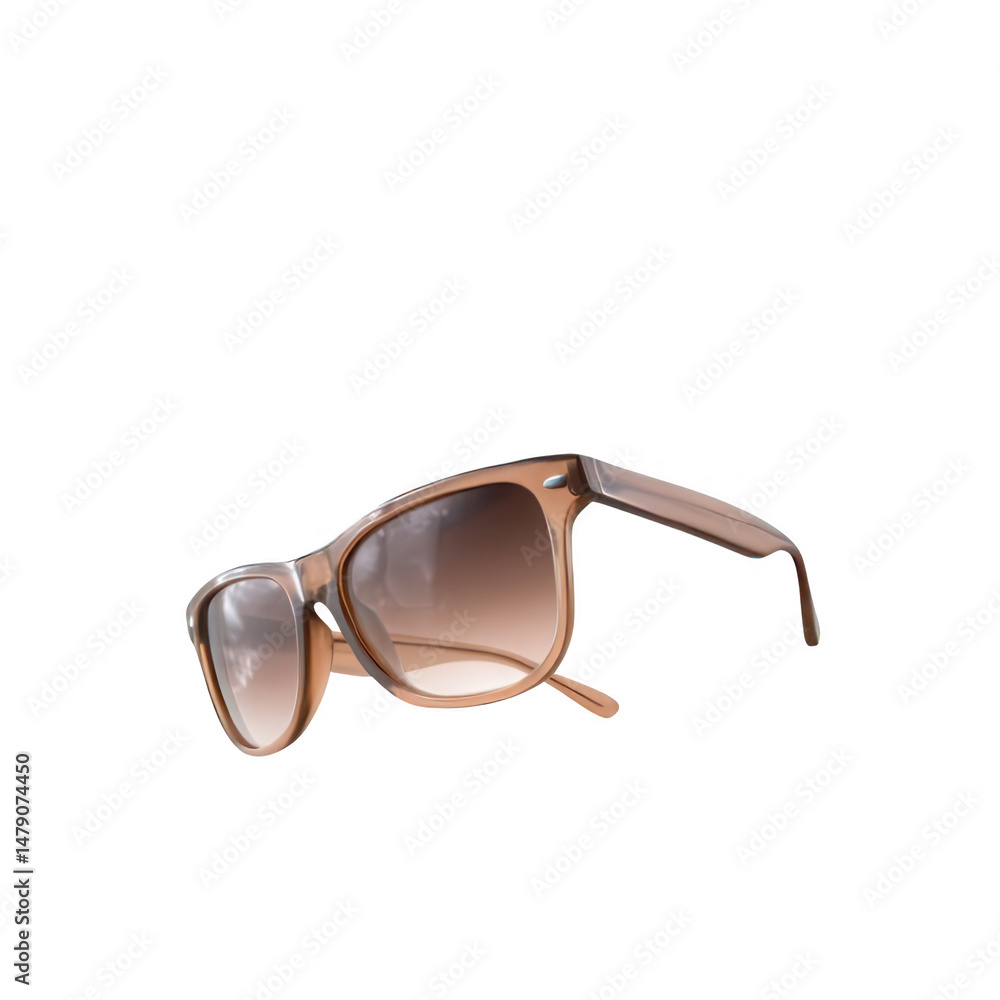 Fototapeta premium Sunglasses Floating on Water Isolated on White Background Transparent Background