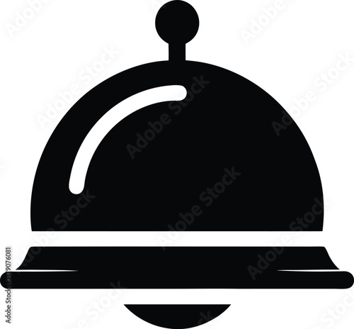 vector illustration of hotel bell