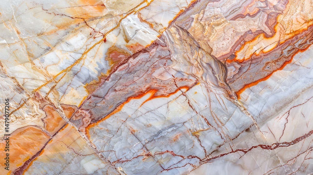 Fototapeta premium Luxury statuario marble stone texture showcasing an elegant and high-end natural material, with fine patterns and a smooth finish, suitable for various upscale design projects.