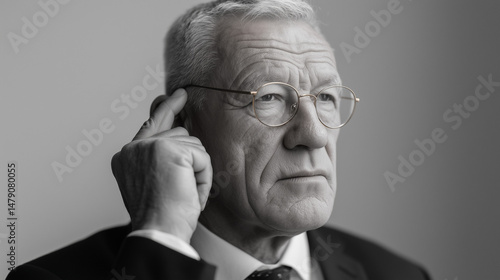 Thoughtful Senior Businessm...