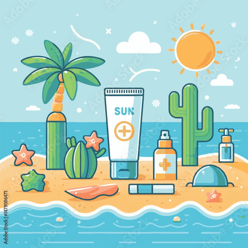 sunscreen, skin, cream, sun, sunblock, lotion, protection, care, summer, tan, vacation, suntan, cosmetic, woman, holiday, beach, body, face, spf, skincare, sunny, health, beauty, sunbathing, travel, p