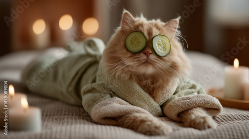 Cat Spa Day: A pampered lon...