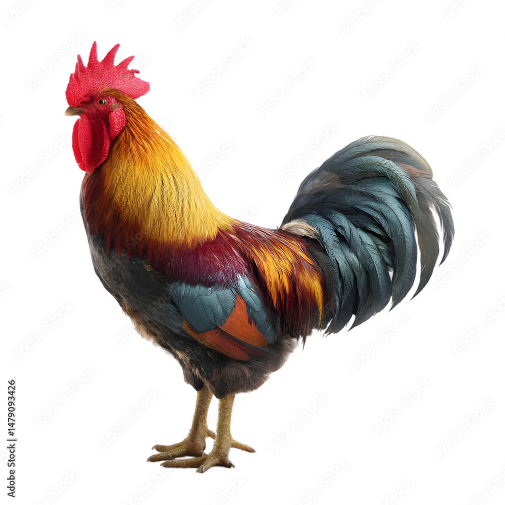 rooster isolated on white background rooster isolated on white background