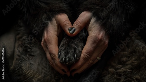 Tender Paws in a Heart Shape