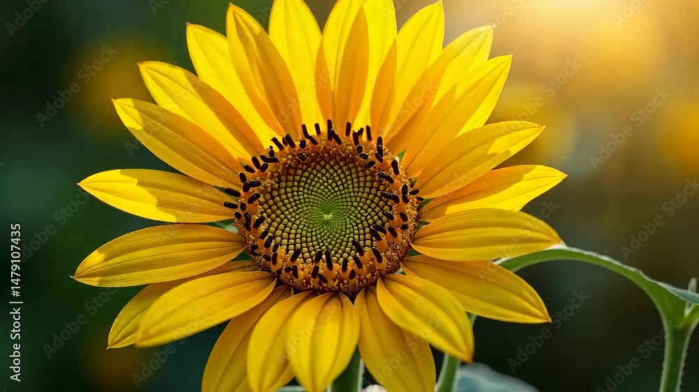 Close-up of a Vibrant Sunflower Basking in the Warm Sunlight of a Summer Day Close-up of a Vibrant Sunflower Basking in the Warm Sunlight of a Summer Day