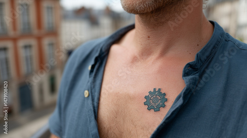 Intricate Design on Chest: ...
