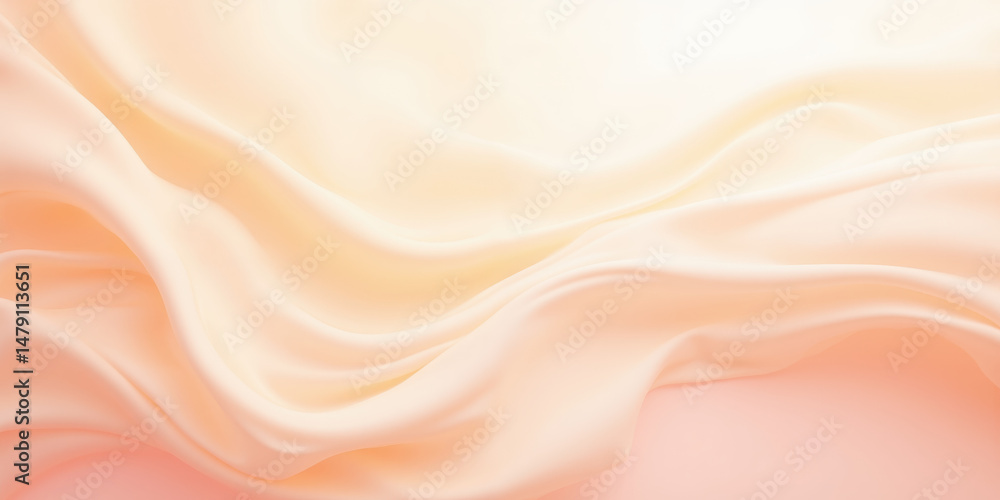 Fototapeta premium Soothing Creamy Pastel Gradient in Pink and Peach A soft and elegant abstract gradient with gentle transitions between warm peach