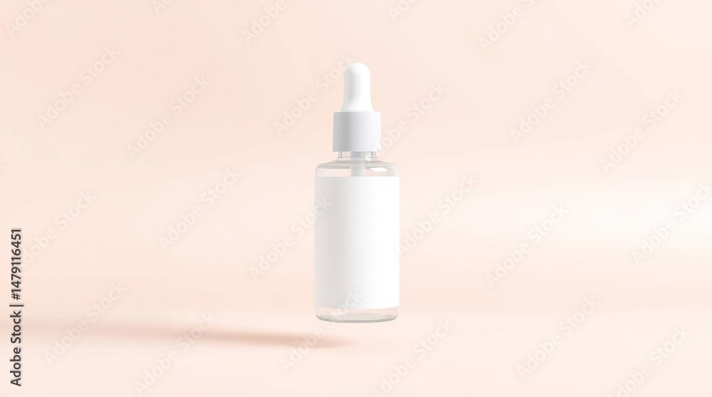 Floating Serum Bottle Mockup. (2) Floating Serum Bottle Mockup. (2)