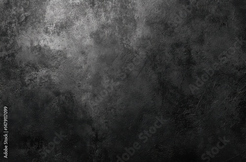 A textured backdrop of muted greys and blacks.