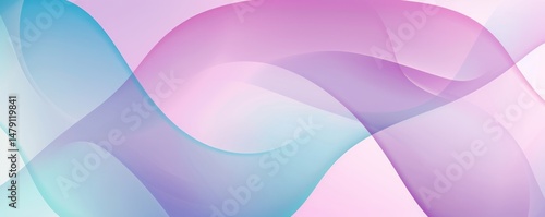 Soft pink violet purple blue gradient curve wave flow futuristic abstract wallpaper thin transparent bright lighting shine fluid dynamic modern colourful glasses.