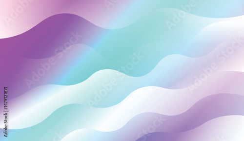 Futuristic Color Design Geometric Wave Shape. For Business Presentation Wallpaper, Flyer, Cover. Vector Illustration with Color Gradient.