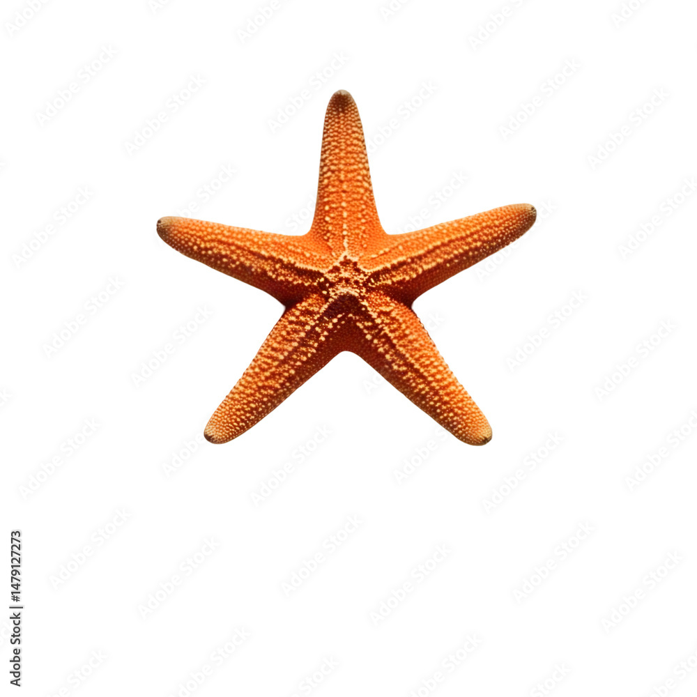 Intricate Starfish on White Background Intricate Starfish on White Background