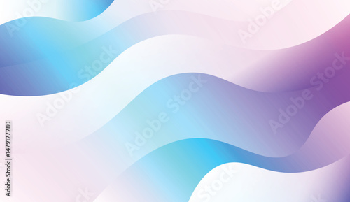 Wavy Background. For Design Flyer, Banner, Landing Page. Vector Illustration with Color Gradient.