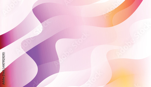 Blurred Decorative Design In Abstract Style With Wave, Curve Lines. For Elegant Pattern Cover Book. Vector Illustration with Color Gradient.