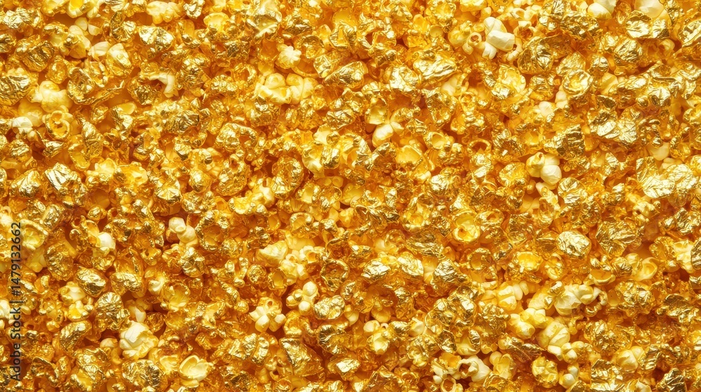 Close-up of golden popcorn kernels, creating a textured background. Close-up of golden popcorn kernels, creating a textured background.