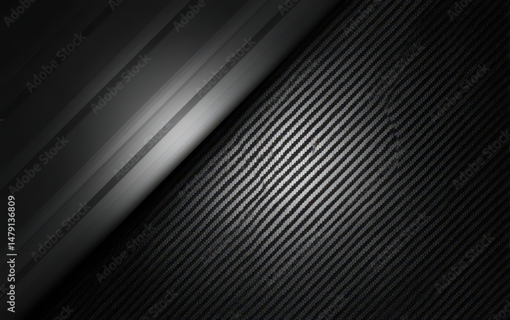 Obraz premium Abstract design featuring layered dark gray stripes.